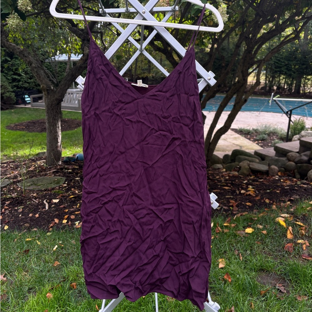 ARITZIA Wilfred Free Purple Slip Dress
